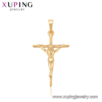 33344 Xuping custom jewelry wholesalers in China fashion gold cross pendant with price